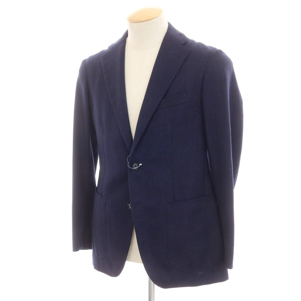 【中古】タリアトーレ TAGLIATORE MONTECARLO ウールナイロン 2B テーラードジャケット ネイビー【 44 】【 状態ランクC 】【 メンズ 】