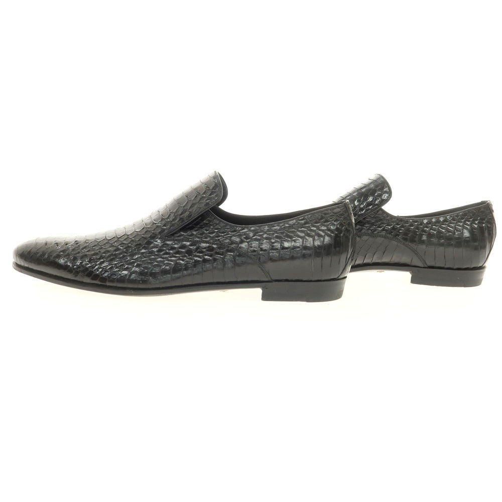 【中古】グッチ GUCCI パイソンレザー ローファー ブラック【 7E 】【 状態ランクB 】【 メンズ 】