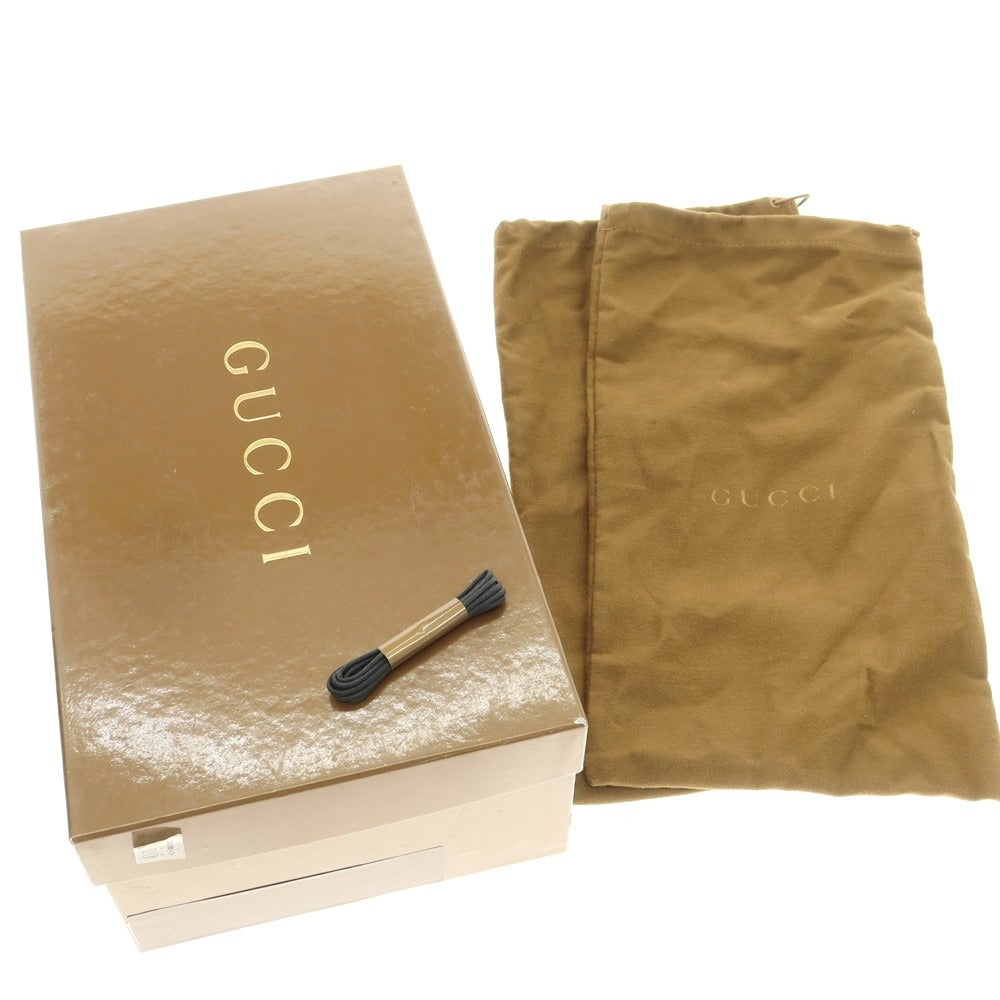 【中古】グッチ GUCCI パテントレザー サイドレース ドレスシューズ ブラック【 39 1/2E 】【 状態ランクB 】【 メンズ 】
