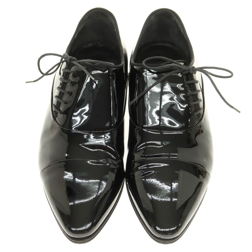 【中古】グッチ GUCCI パテントレザー サイドレース ドレスシューズ ブラック【 39 1/2E 】【 状態ランクB 】【 メンズ 】