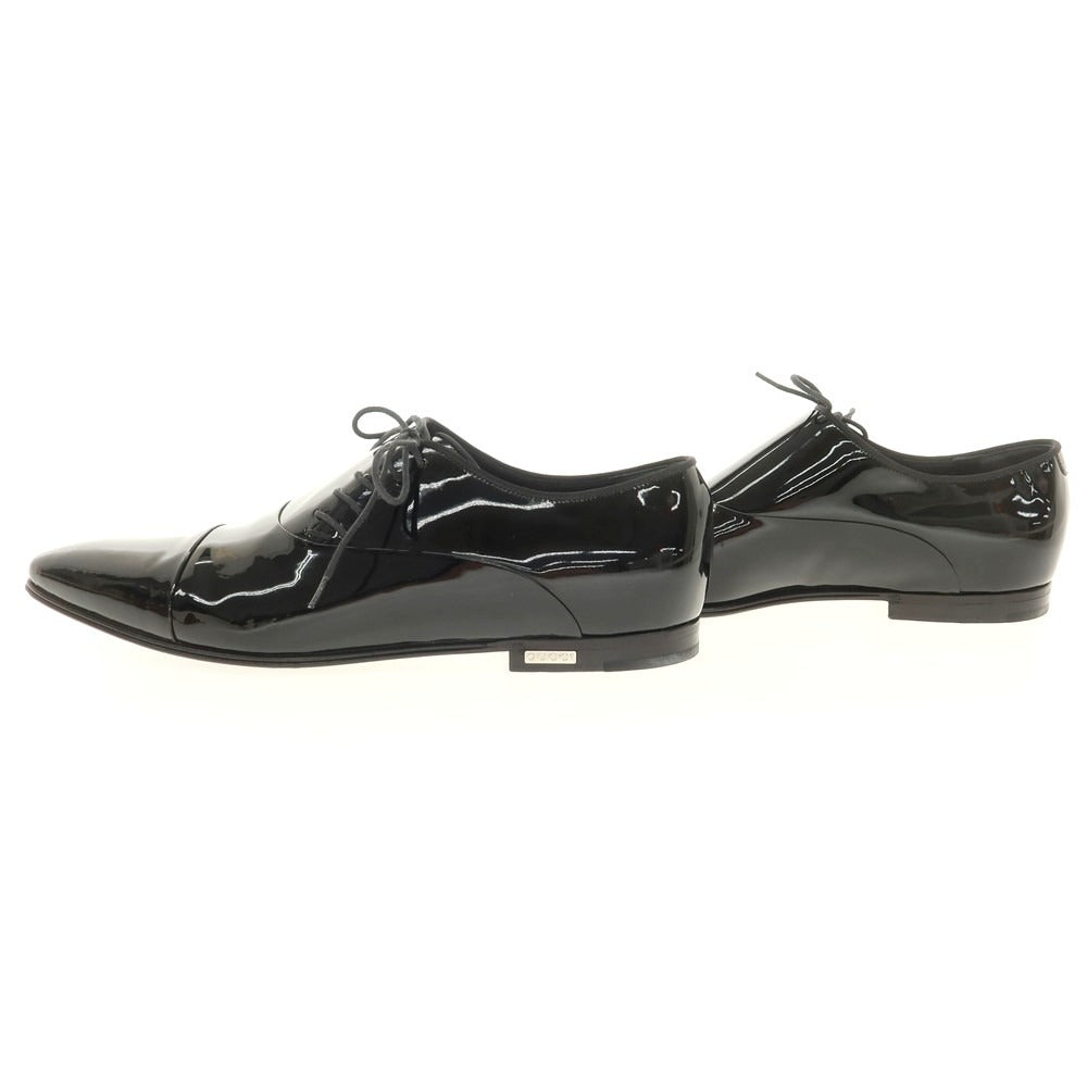 【中古】グッチ GUCCI パテントレザー サイドレース ドレスシューズ ブラック【 39 1/2E 】【 状態ランクB 】【 メンズ 】