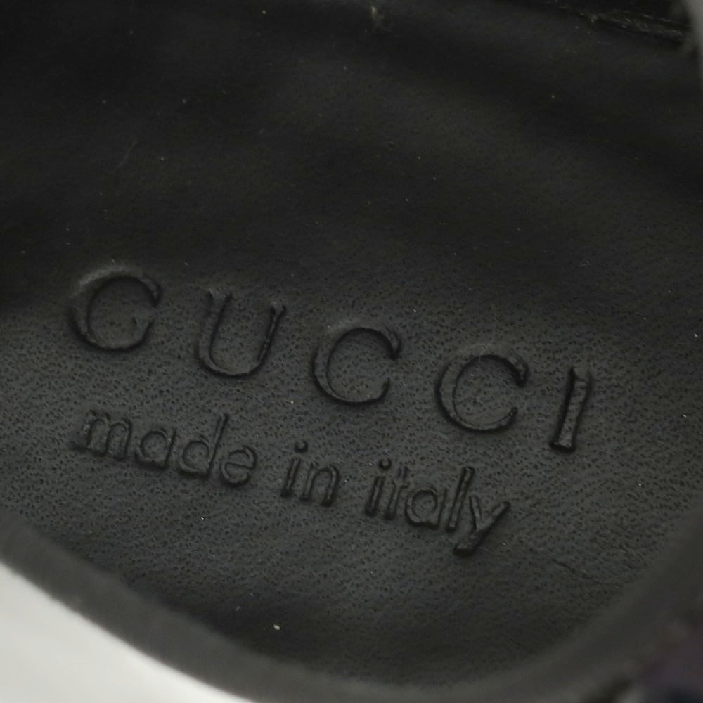 【中古】グッチ GUCCI パテントレザー サイドレース ドレスシューズ ブラック【 39 1/2E 】【 状態ランクB 】【 メンズ 】