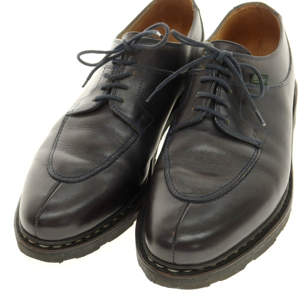 【中古】パラブーツ Paraboot AVIGNON スプリットトゥ ドレスシューズ ネイビー【 8 1/2 】【 状態ランクC 】【 メンズ 】