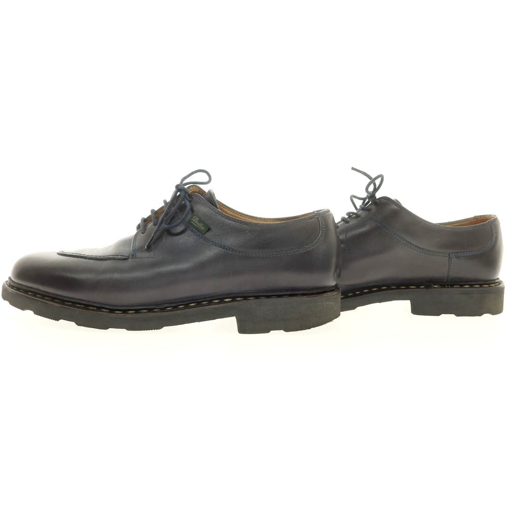 【中古】パラブーツ Paraboot AVIGNON スプリットトゥ ドレスシューズ ネイビー【 8 1/2 】【 状態ランクC 】【 メンズ 】
