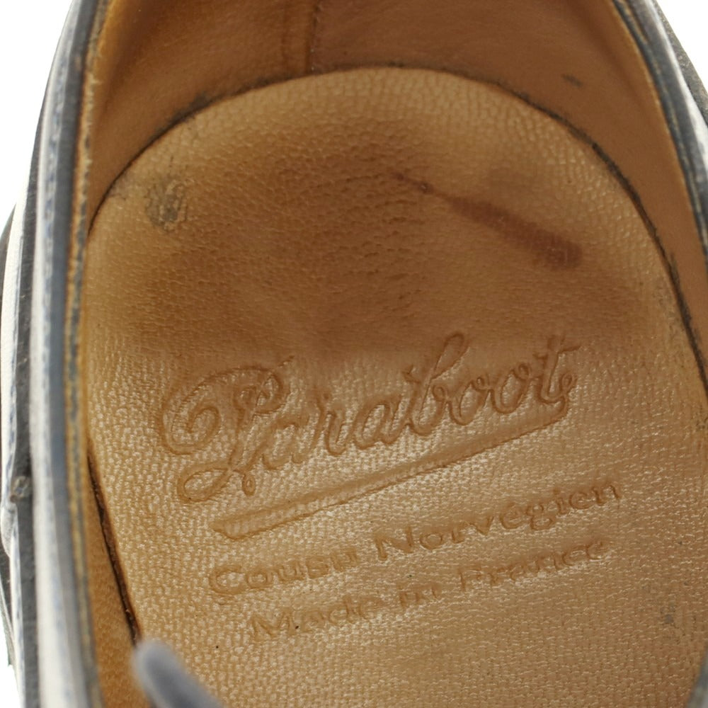 【中古】パラブーツ Paraboot AVIGNON スプリットトゥ ドレスシューズ ネイビー【 8 1/2 】【 状態ランクC 】【 メンズ 】