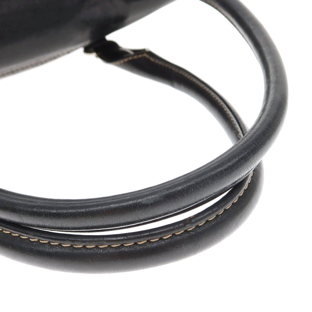 【中古】ステファノマーノ STEFANOMANO レザー フラップトートバッグ ブラック【 状態ランクC 】【 メンズ 】