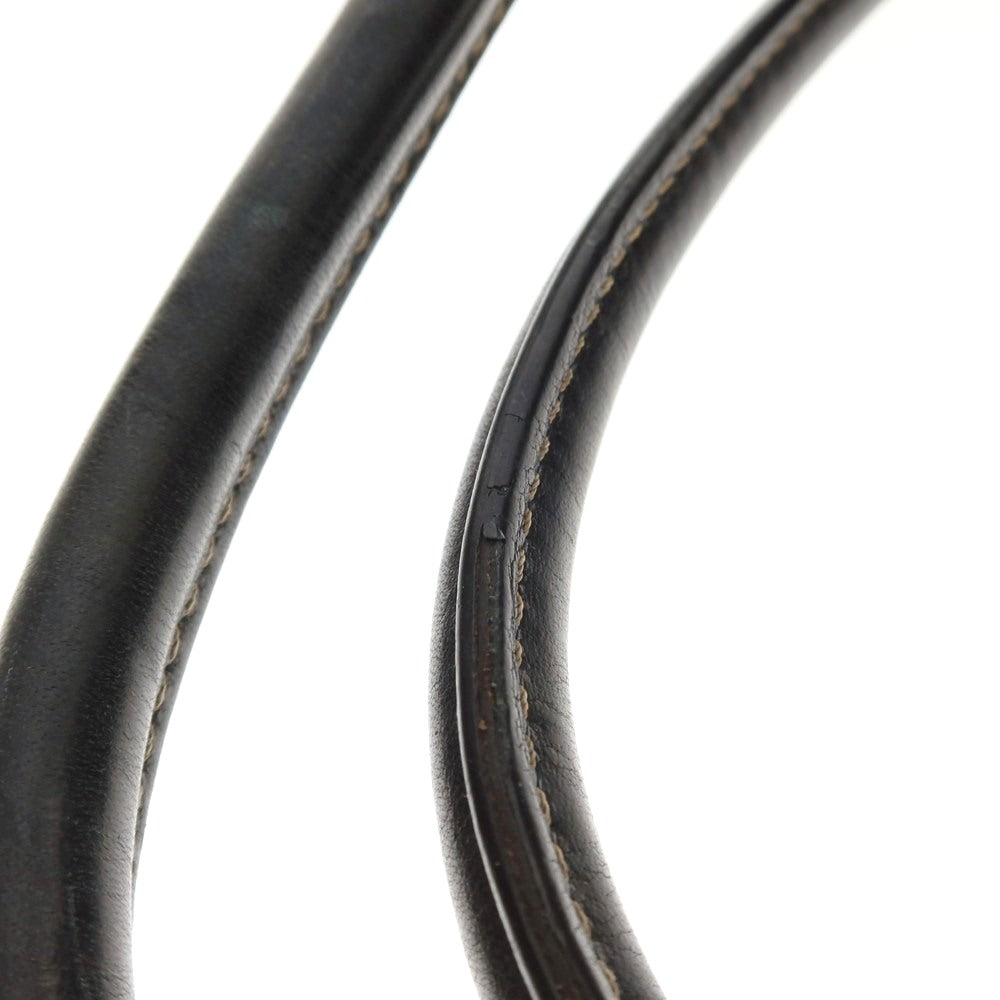 【中古】ステファノマーノ STEFANOMANO レザー フラップトートバッグ ブラック【 状態ランクC 】【 メンズ 】