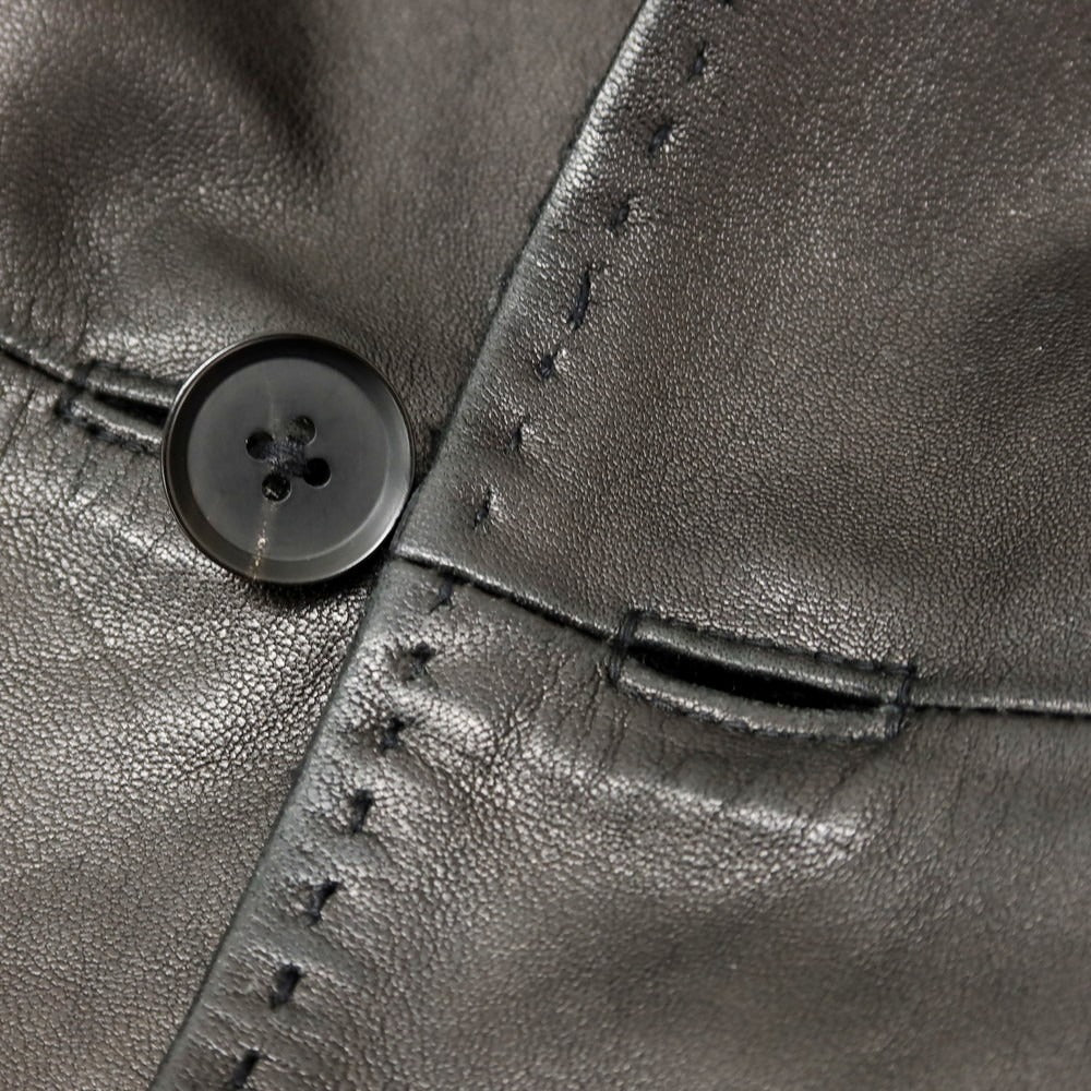 【中古】マーティーアンドサンズ MAATEE&SONS 2024年秋冬 シープレザー カシミヤ リバーシブル ベスト ブラック【 2 】【 状態ランクB 】【 メンズ 】