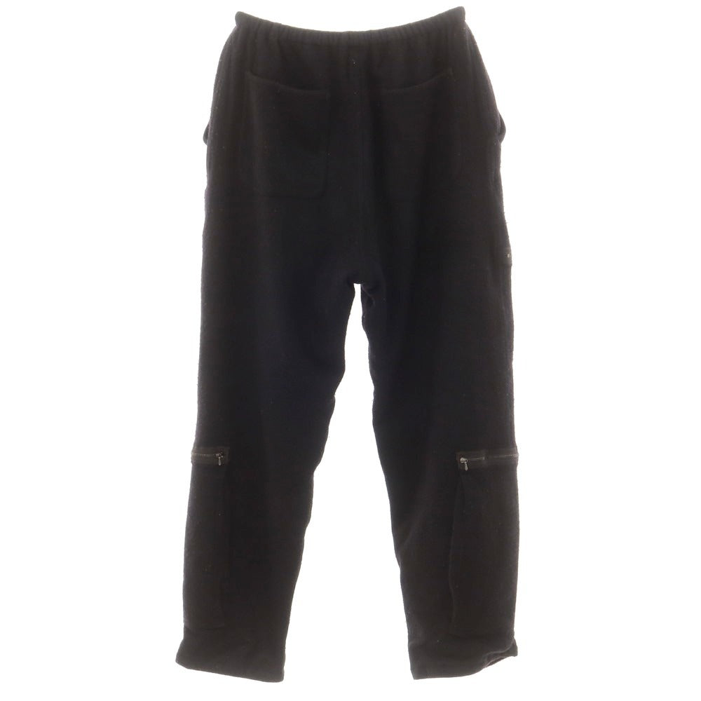 【中古】コモリ COMOLI 2024年秋冬 縮絨 ウール パラシュートパンツ ブラック【 3 】【 状態ランクC 】【 メンズ 】