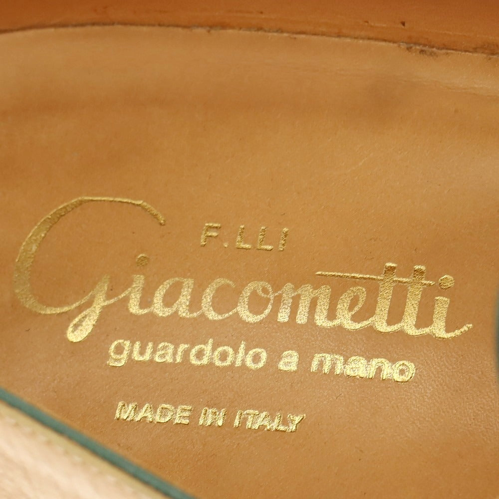 【中古】サンカッケイ SUN/kakke × F.LLI Giacometti エキゾチックレザー コンビ ローファー ベージュxネイビー【 42 】【 状態ランクB 】【 メンズ 】
