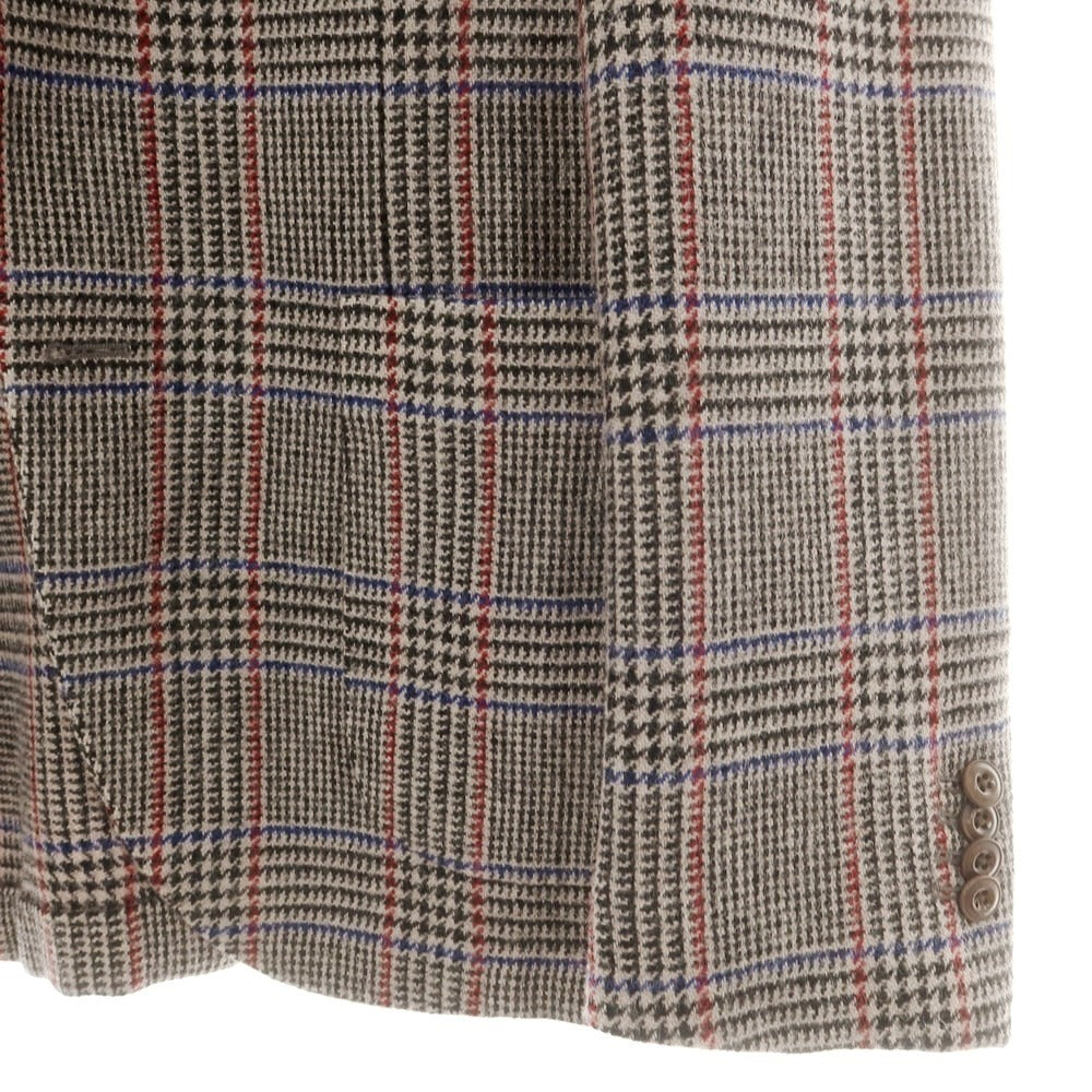 【中古】ボリオリ BOGLIOLI ウール チェック COAT テーラードジャケット グレーxブラック【 48 】【 状態ランクB 】【 メンズ 】