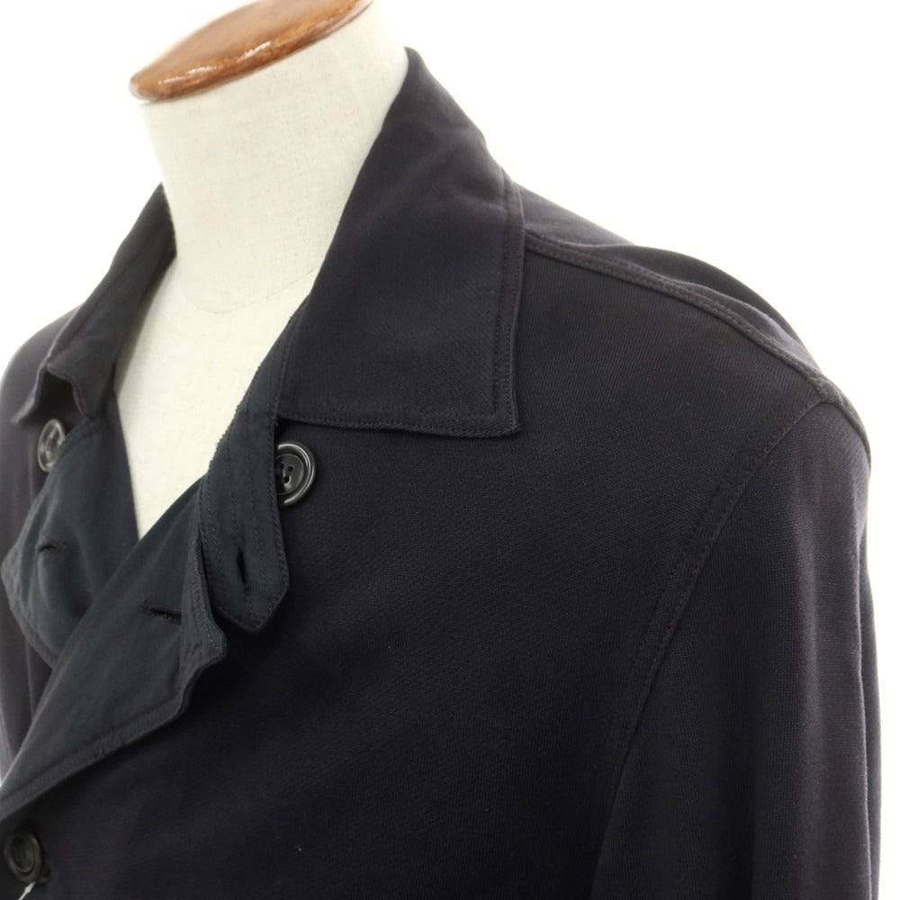 【中古】エンポリオ アルマーニ EMPORIO ARMANI コットンリヨセルスウェット ダブルブレスト ブルゾン ブラック【 M 】【 状態ランクC 】【 メンズ 】