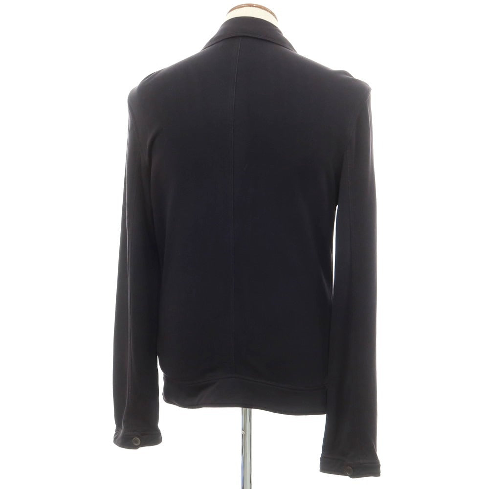 【中古】エンポリオ アルマーニ EMPORIO ARMANI コットンリヨセルスウェット ダブルブレスト ブルゾン ブラック【 M 】【 状態ランクC 】【 メンズ 】