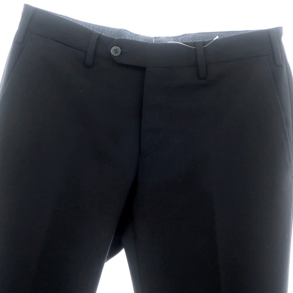 【中古】ジェルマーノ GERMANO ストレッチ ウールポリエステル ドレススラックスパンツ ブラック【 46 】【 状態ランクB 】【 メンズ 】