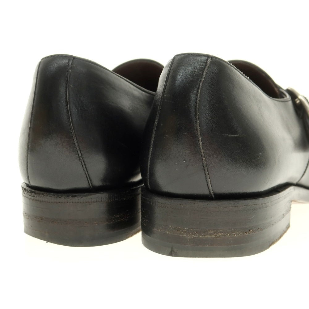 【中古】カルミナ CARMINA シングルモンクストラップ ドレスシューズ ブラック【 6 1/2 】【 状態ランクC 】【 メンズ 】