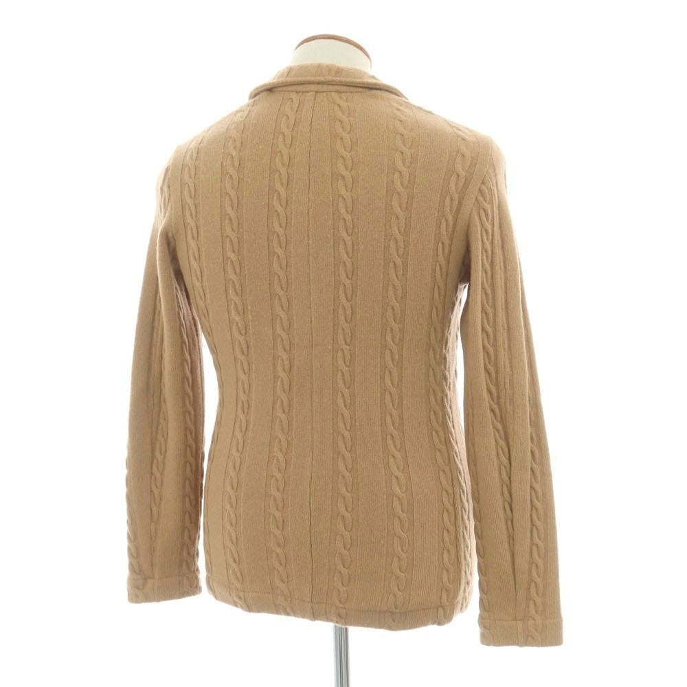 【中古】ザノーネ ZANONE ウール 3B ジャケット型 カーディガン ベージュ【 46 】【 状態ランクC 】【 メンズ 】