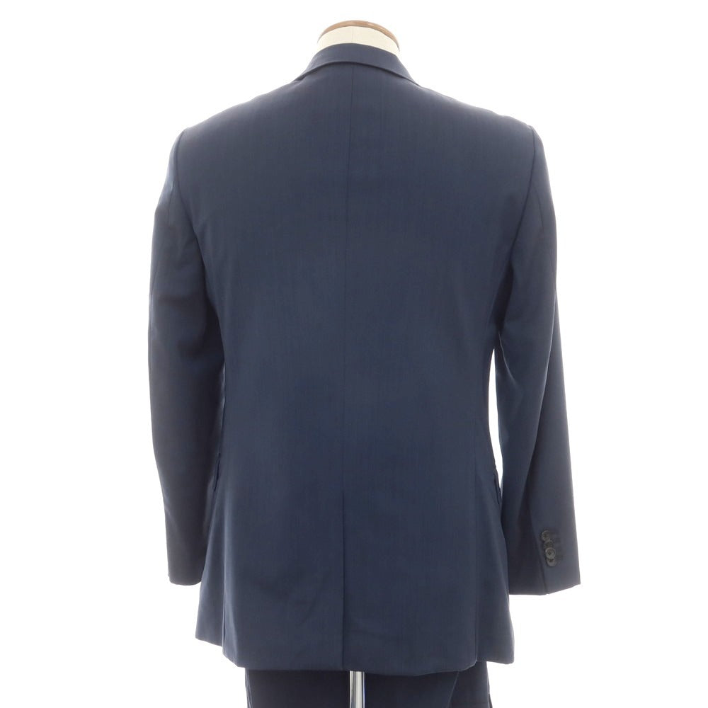 【中古】セオリー theory ストレッチウール 2つボタンスーツ ネイビー【 上38/下30 】【 状態ランクD 】【 メンズ 】