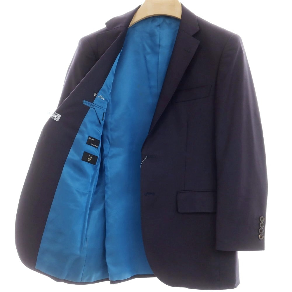 【中古】ダンヒル Dunhill ウール 2つボタンスーツ ダークネイビー【 表記なし(M位) 】【 状態ランクC 】【 メンズ 】