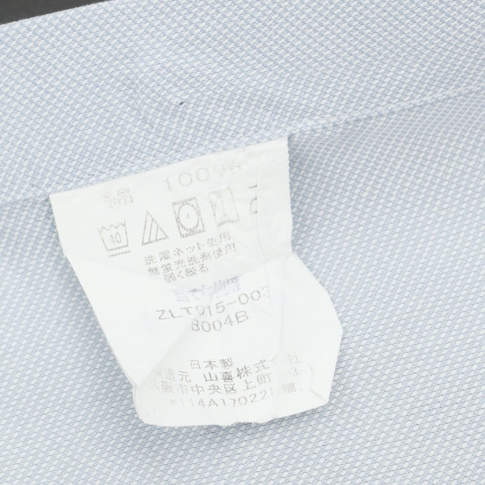 【中古】ランバンコレクション LANVIN COLLECTION コットン セミワイドカラー ドレスシャツ ライトグレイッシュブルー【 表記なし 】【 状態ランクC 】【 メンズ 】