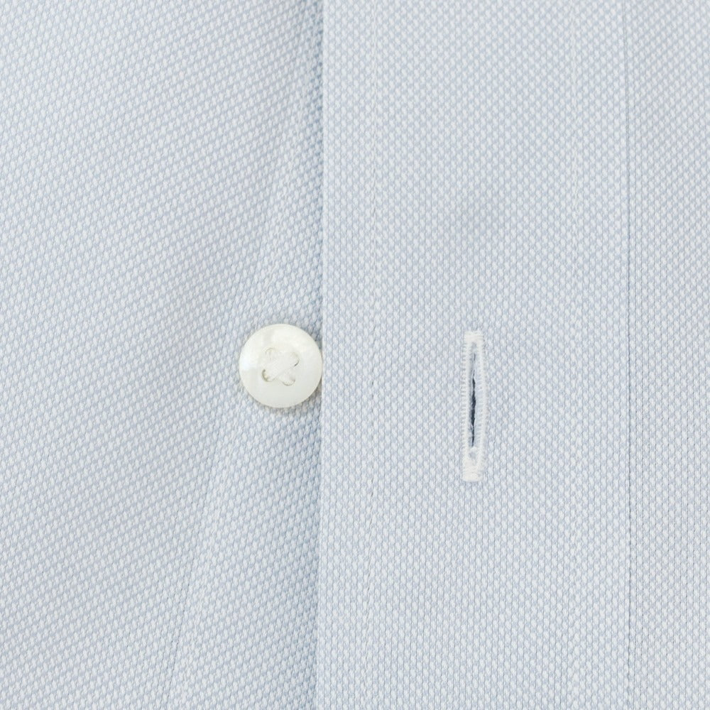 【中古】ランバンコレクション LANVIN COLLECTION コットン セミワイドカラー ドレスシャツ ライトグレイッシュブルー【 表記なし 】【 状態ランクC 】【 メンズ 】