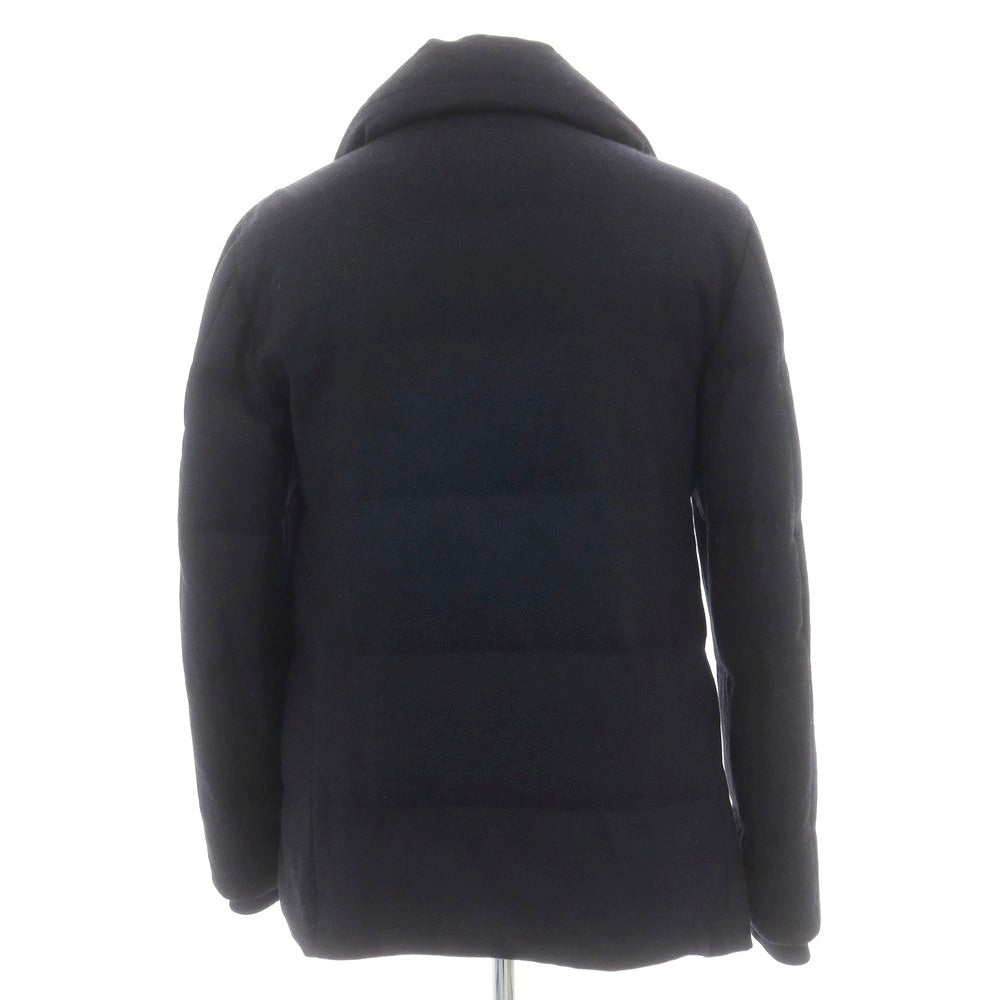 【中古】ジョルジオアルマーニ GIORGIO ARMANI ウールカシミヤシルク ダウンコート ネイビー【 48 】【 状態ランクD 】【 メンズ 】