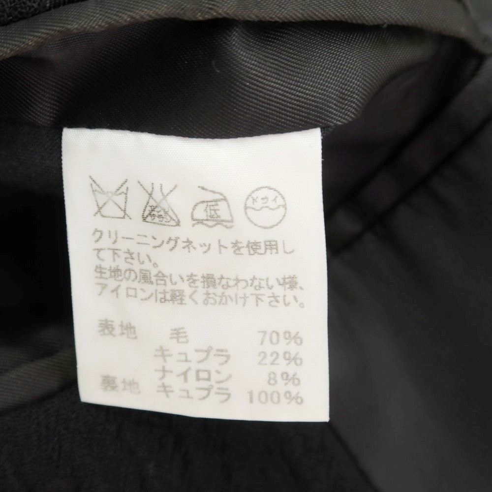 【中古】イッセイミヤケ メン ISSEY MIYAKE MEN シワ加工 ウールキュプラ 3つボタンスーツ ブラック【 1 】【 状態ランクC 】【 メンズ 】