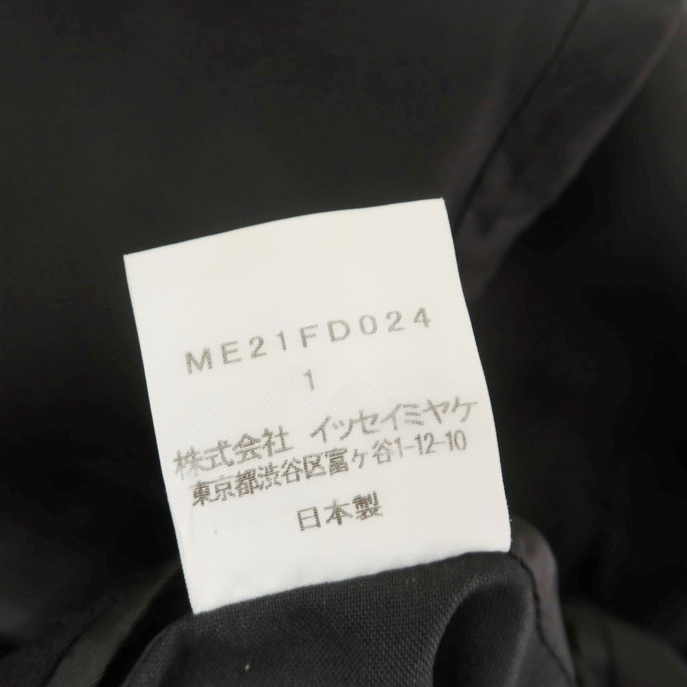 【中古】イッセイミヤケ メン ISSEY MIYAKE MEN シワ加工 ウールキュプラ 3つボタンスーツ ブラック【 1 】【 状態ランクC 】【 メンズ 】
