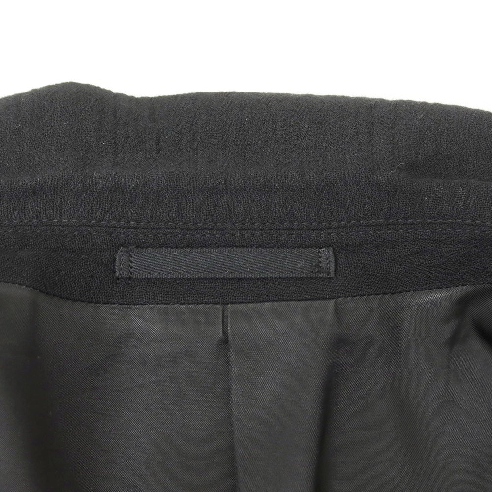 【中古】イッセイミヤケ メン ISSEY MIYAKE MEN シワ加工 ウールキュプラ 3つボタンスーツ ブラック【 1 】【 状態ランクC 】【 メンズ 】