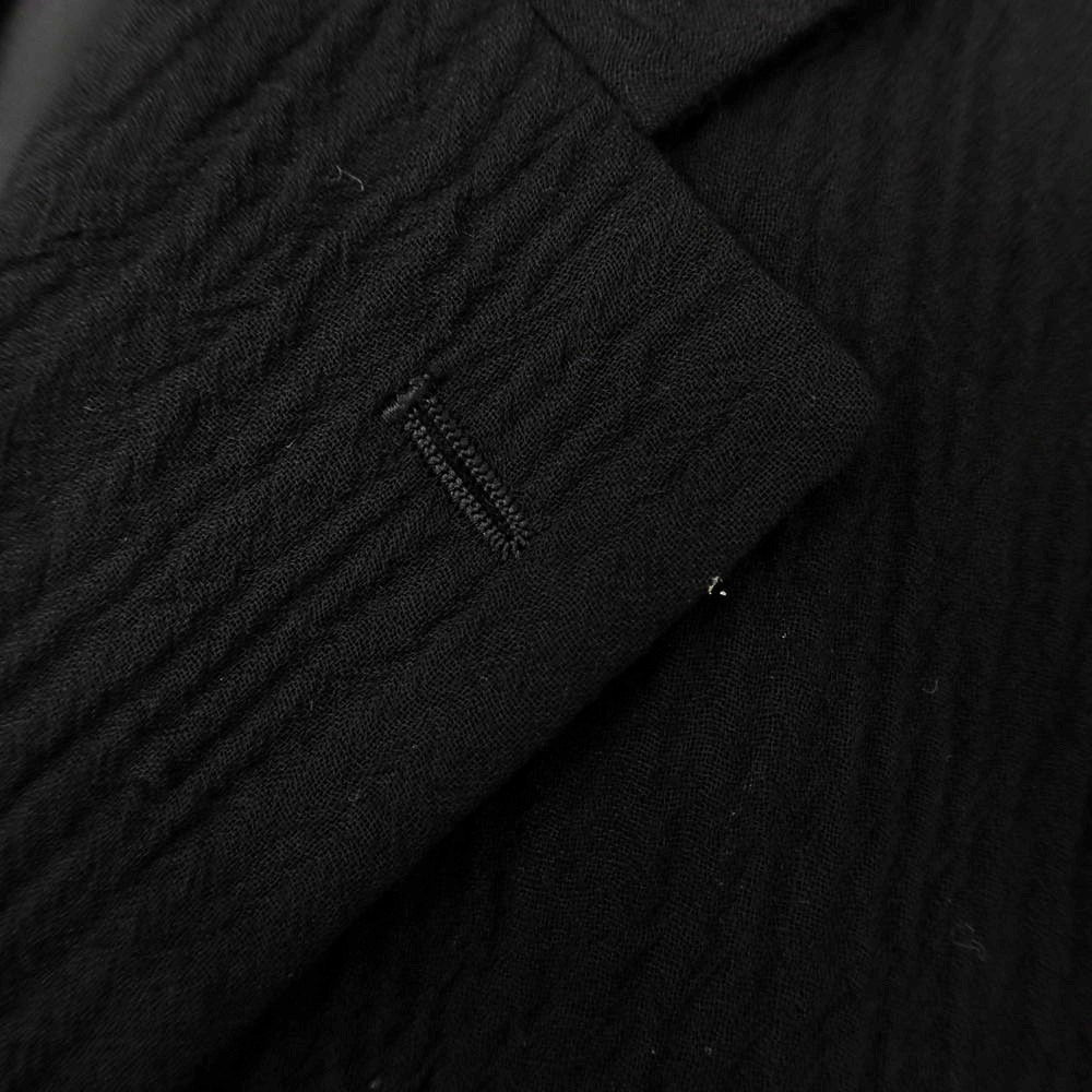 【中古】イッセイミヤケ メン ISSEY MIYAKE MEN シワ加工 ウールキュプラ 3つボタンスーツ ブラック【 1 】【 状態ランクC 】【 メンズ 】