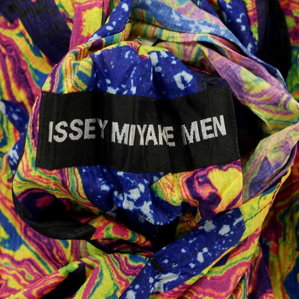 【中古】イッセイミヤケ メン ISSEY MIYAKE MEN リバーシブル ニットジャケット グレーxブラック【 3 】【 状態ランクC 】【 メンズ 】