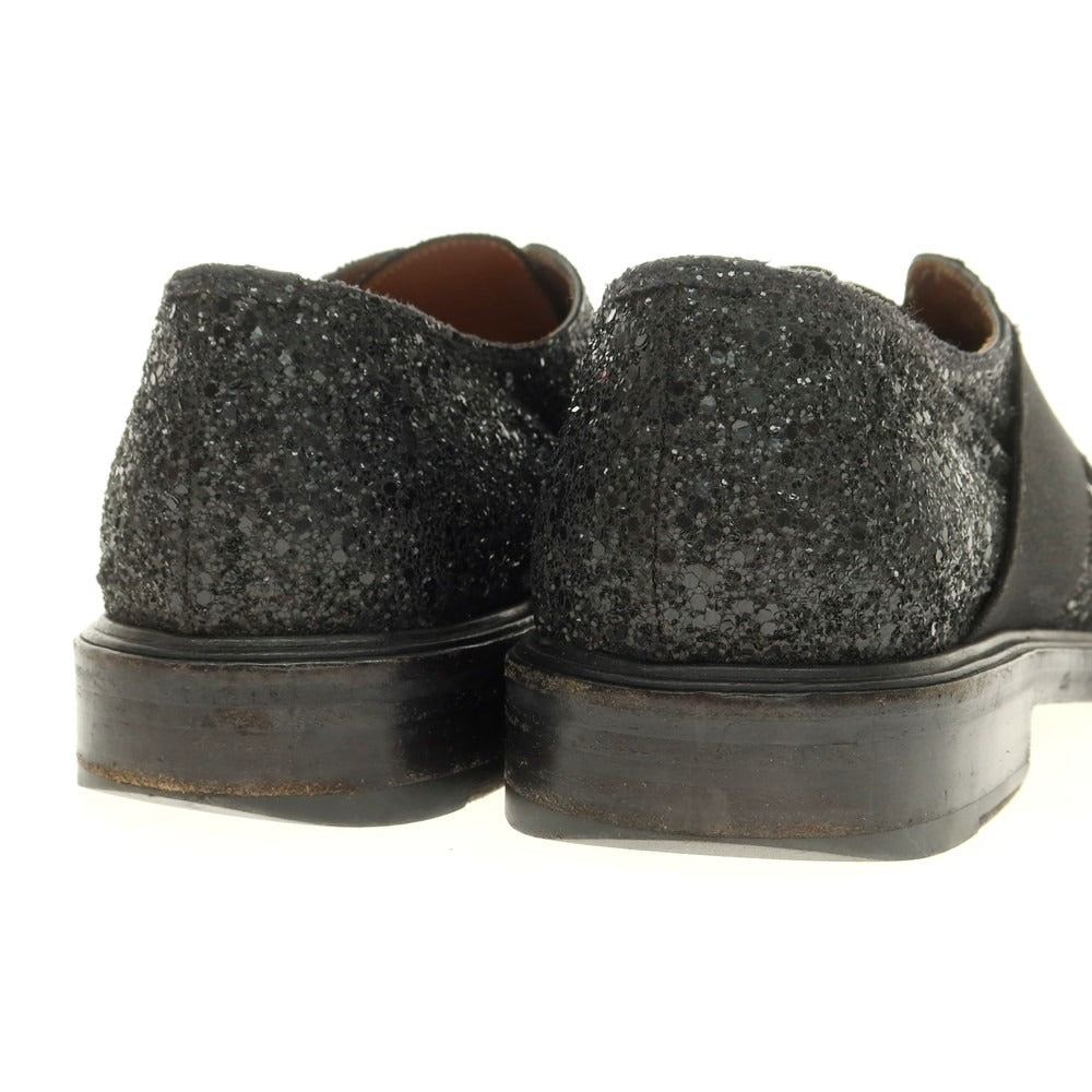 【中古】ジバンシィ GIVENCHY グリッターラメ エラスティック ローファー ブラック【 43 】【 状態ランクC 】【 メンズ 】