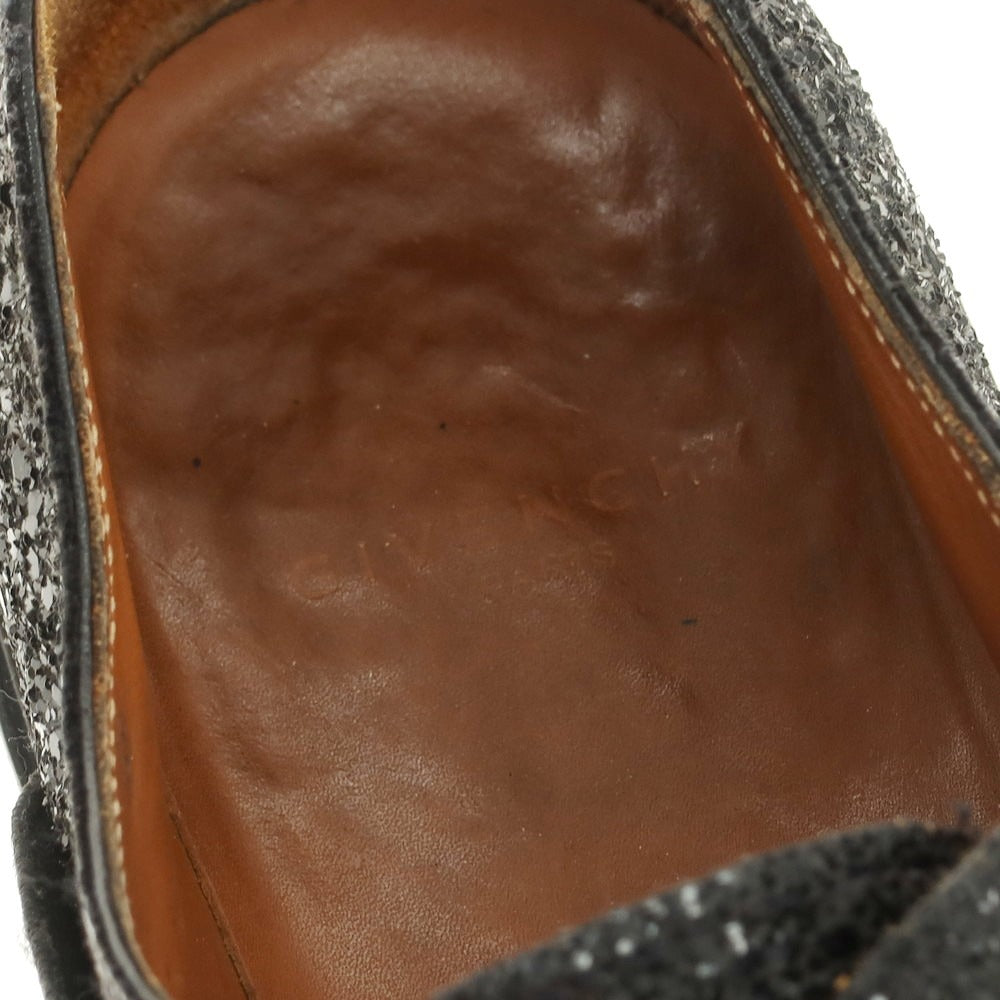 【中古】ジバンシィ GIVENCHY グリッターラメ エラスティック ローファー ブラック【 43 】【 状態ランクC 】【 メンズ 】