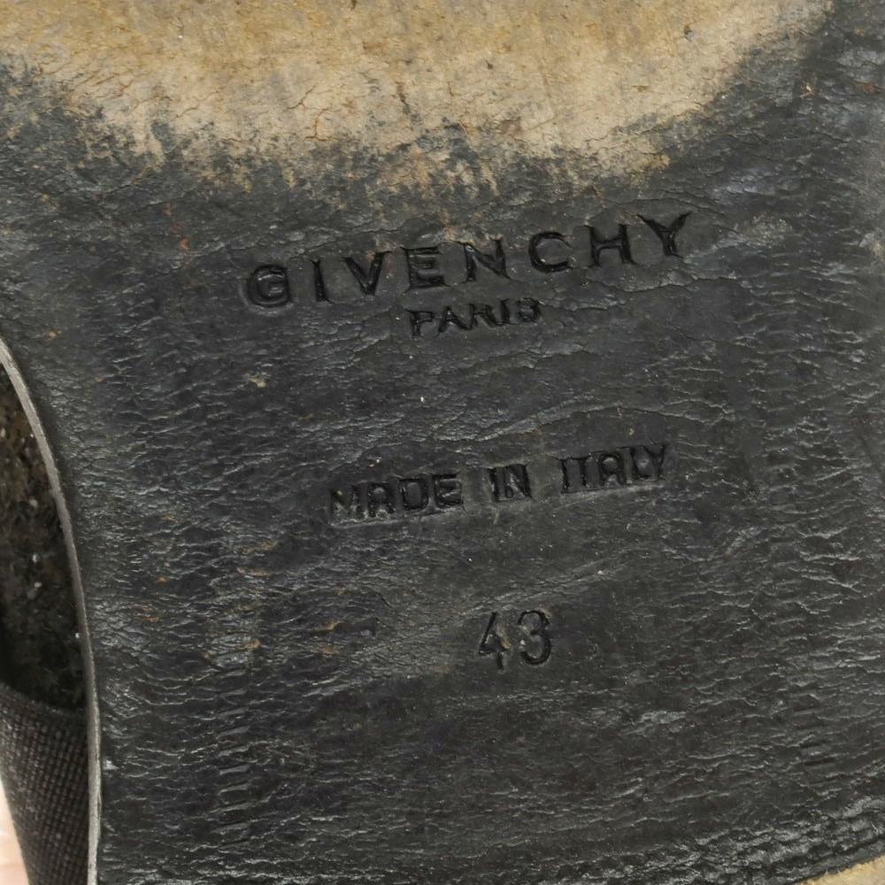 【中古】ジバンシィ GIVENCHY グリッターラメ エラスティック ローファー ブラック【 43 】【 状態ランクC 】【 メンズ 】