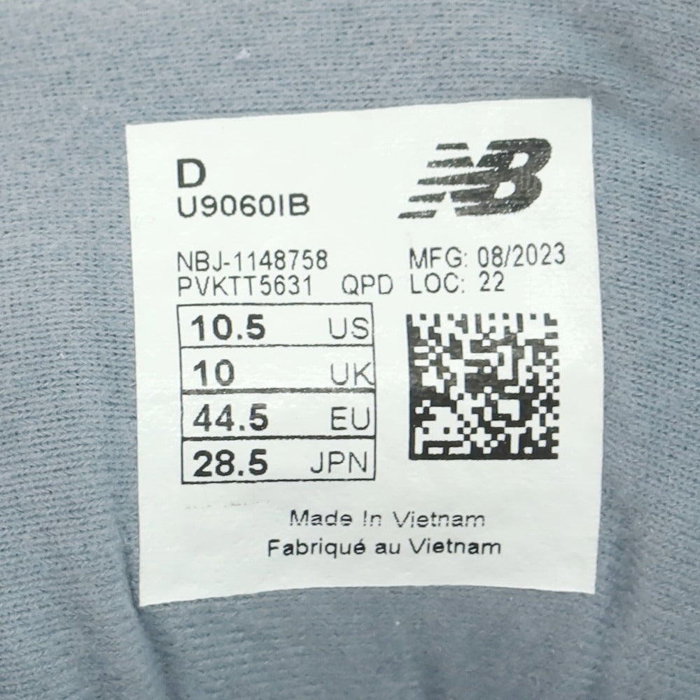 【中古】【未使用】ニューバランス NEW BALANCE U9060IB スニーカー グレイッシュブルー【 28.5 】【 状態ランクS 】【 メンズ 】