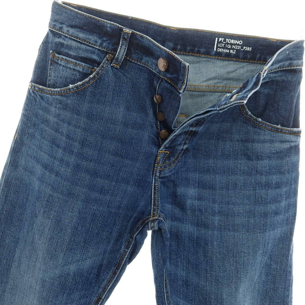 【中古】ピーティートリノ デニム PT TORINO DENIM DUB ストレッチ コットン ジーンズ デニムパンツ ネイビー【 29 】【 状態ランクB 】【 メンズ 】