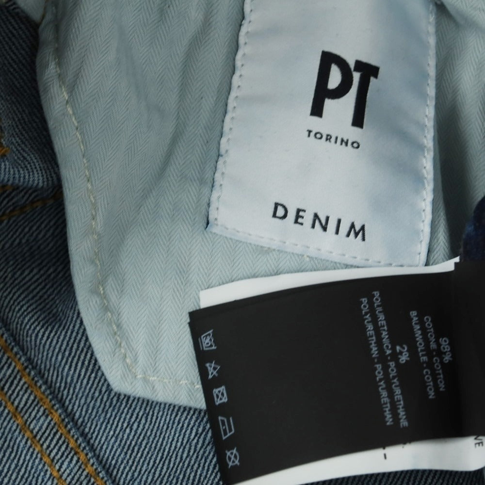 【中古】ピーティートリノ デニム PT TORINO DENIM DUB ストレッチ コットン ジーンズ デニムパンツ ネイビー【 29 】【 状態ランクB 】【 メンズ 】