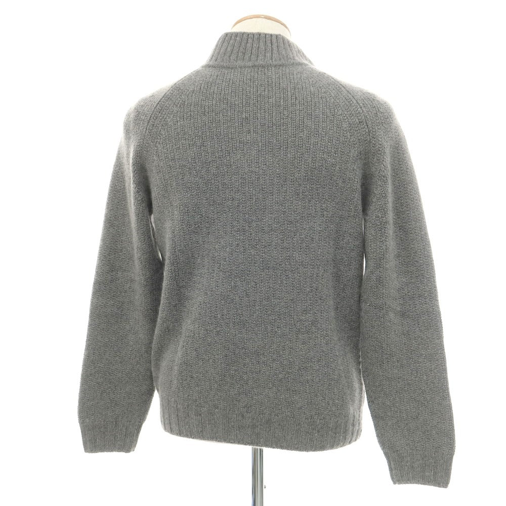 【中古】レンコントラント RENCONTRANT ミドルゲージ カシミヤセーブル ハイネック プルオーバーニット グレー【 XS 】【 状態ランクB 】【 メンズ 】