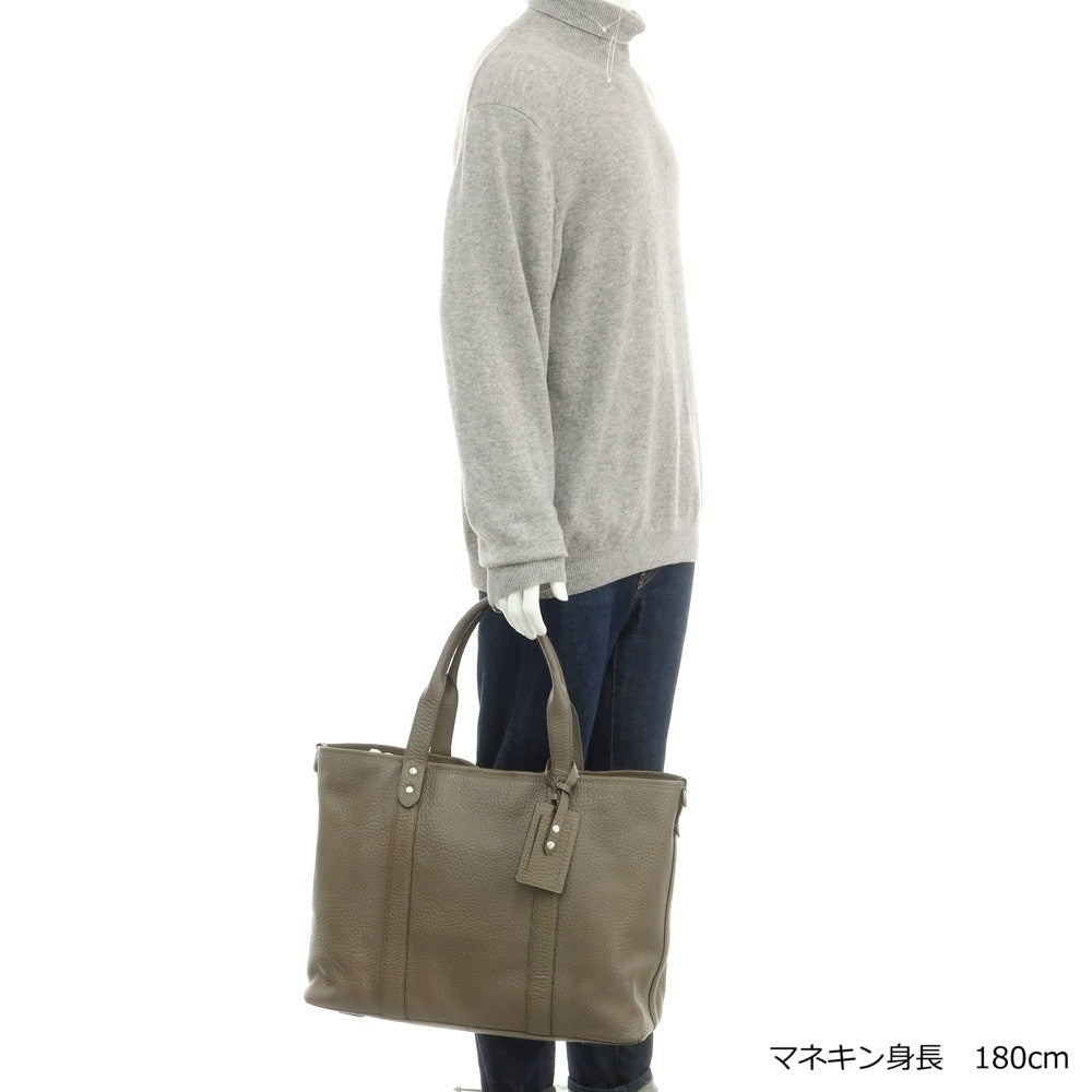 【中古】コールハーン COLE HAAN レザー トートバッグ トープ【 状態ランクB 】【 メンズ 】