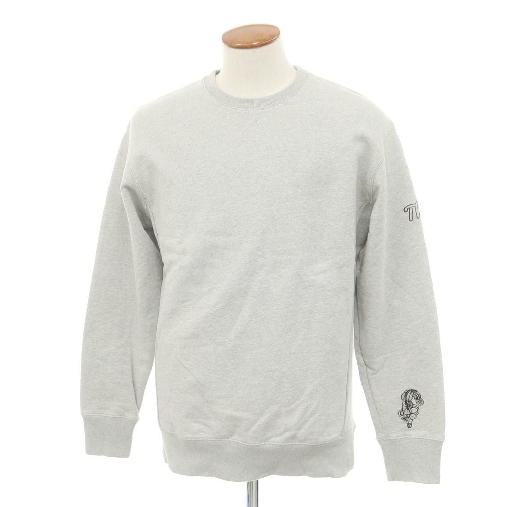 【中古】テムズ THAMES コットン クルーネック スウェット ライトグレー【 M 】【 状態ランクB 】【 メンズ 】