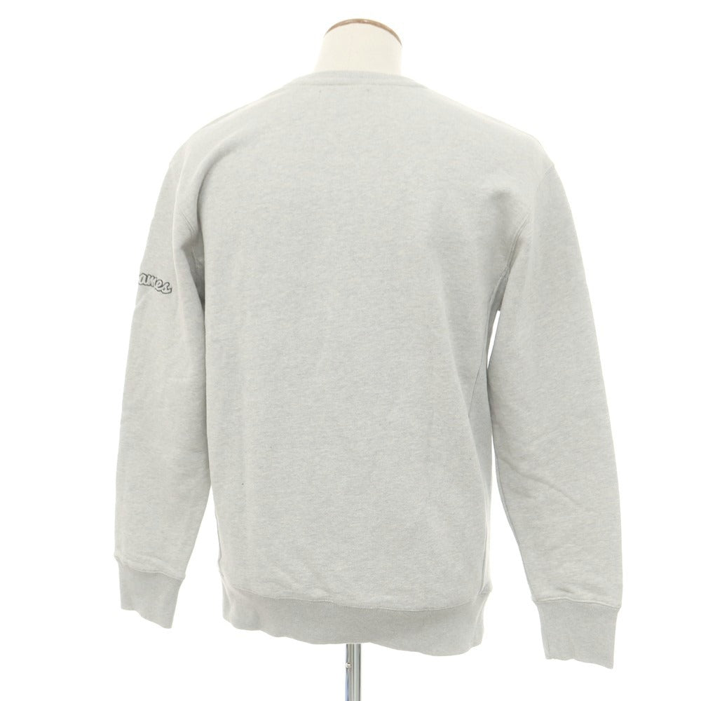 【中古】テムズ THAMES コットン クルーネック スウェット ライトグレー【 M 】【 状態ランクB 】【 メンズ 】