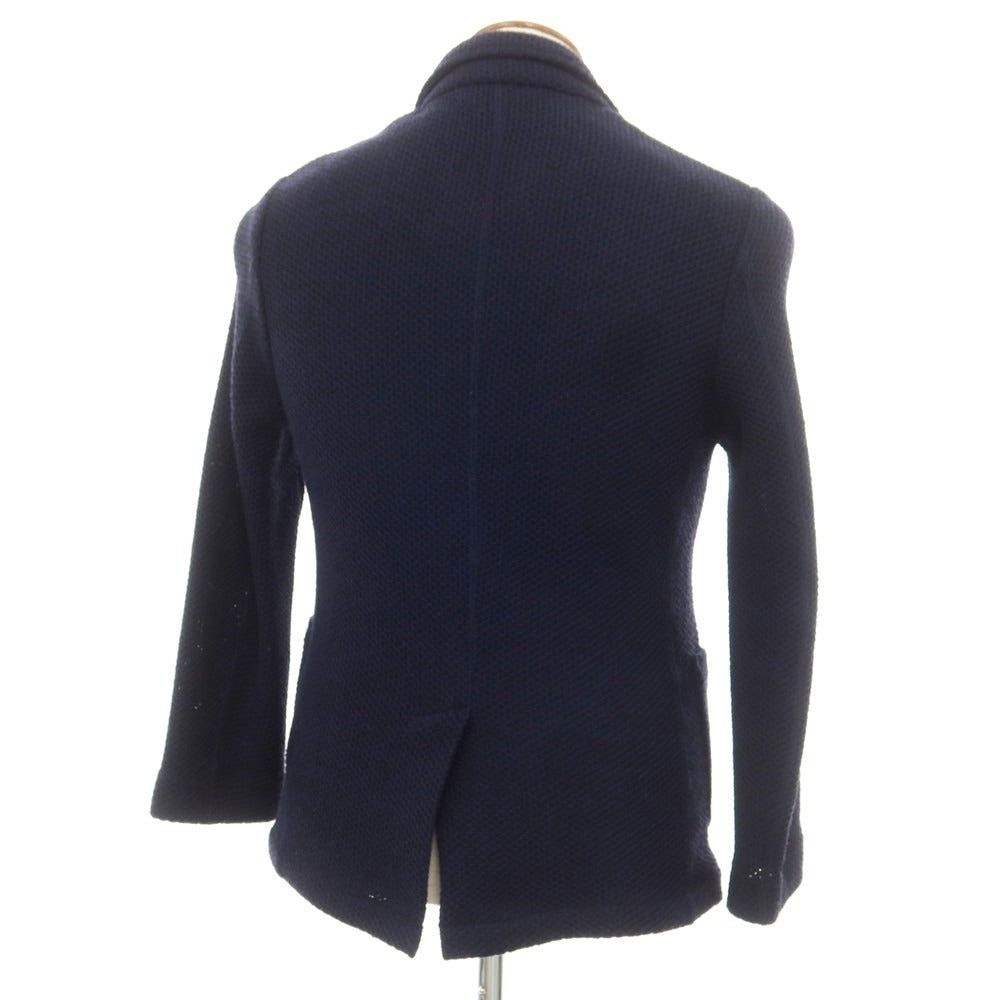 【中古】シップス SHIPS TEXBRID ポリエステルコットン ニットジャケット ネイビー【 M 】【 状態ランクA 】【 メンズ 】