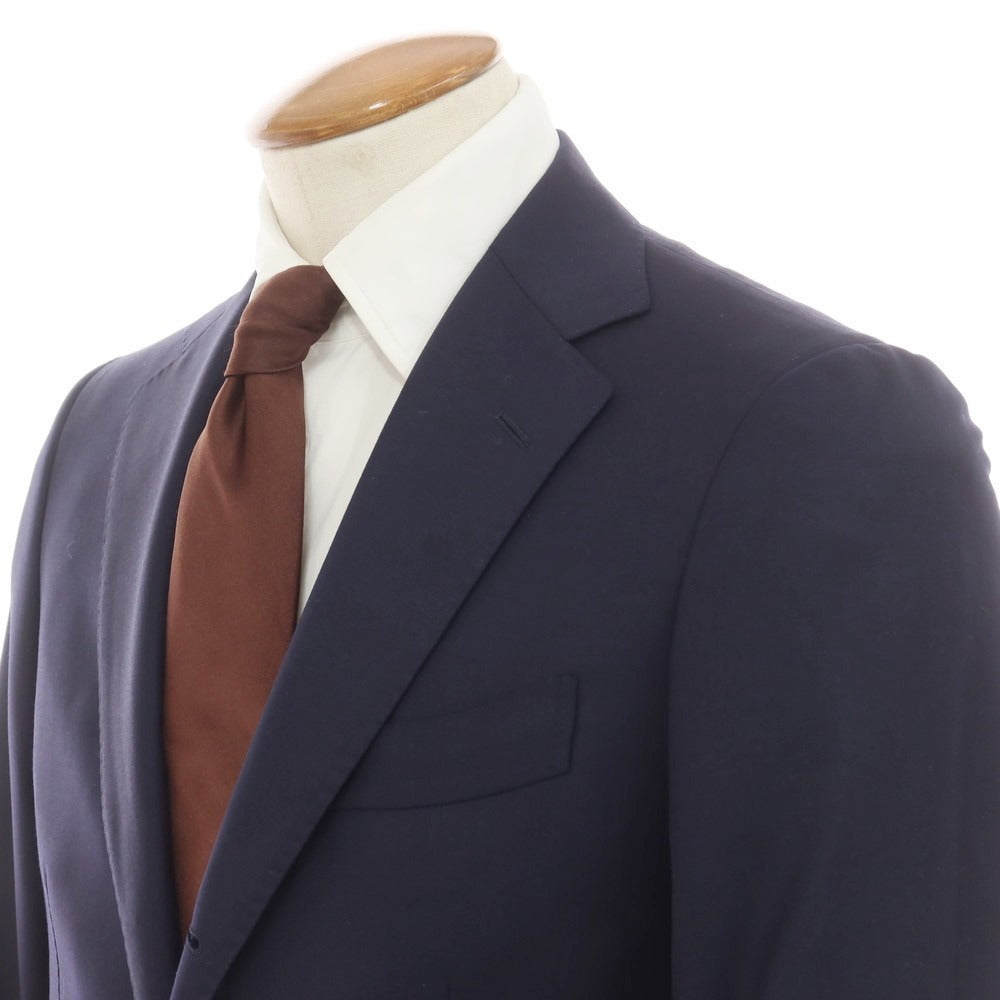 【中古】ビームスエフ BEAMS F ツイルウール 3つボタンスーツ ダークネイビー【 46 】【 状態ランクA 】【 メンズ 】