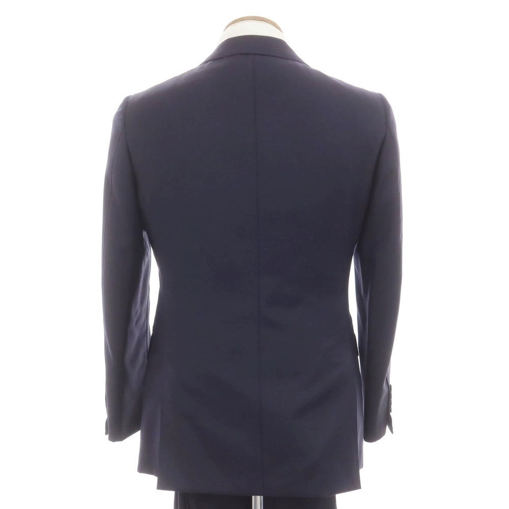 【中古】ビームスエフ BEAMS F ツイルウール 3つボタンスーツ ダークネイビー【 46 】【 状態ランクA 】【 メンズ 】