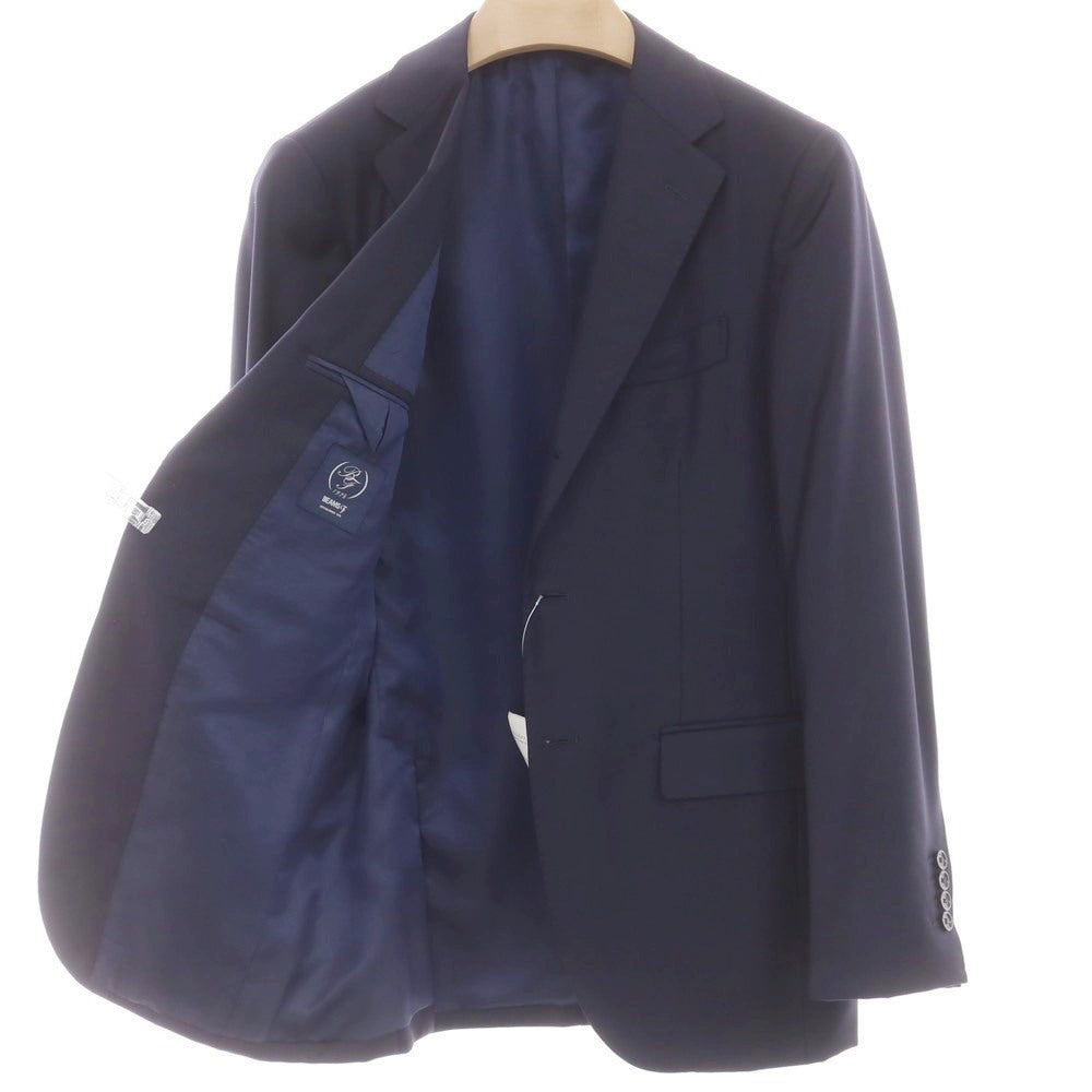 【中古】ビームスエフ BEAMS F ツイルウール 3つボタンスーツ ダークネイビー【 46 】【 状態ランクA 】【 メンズ 】