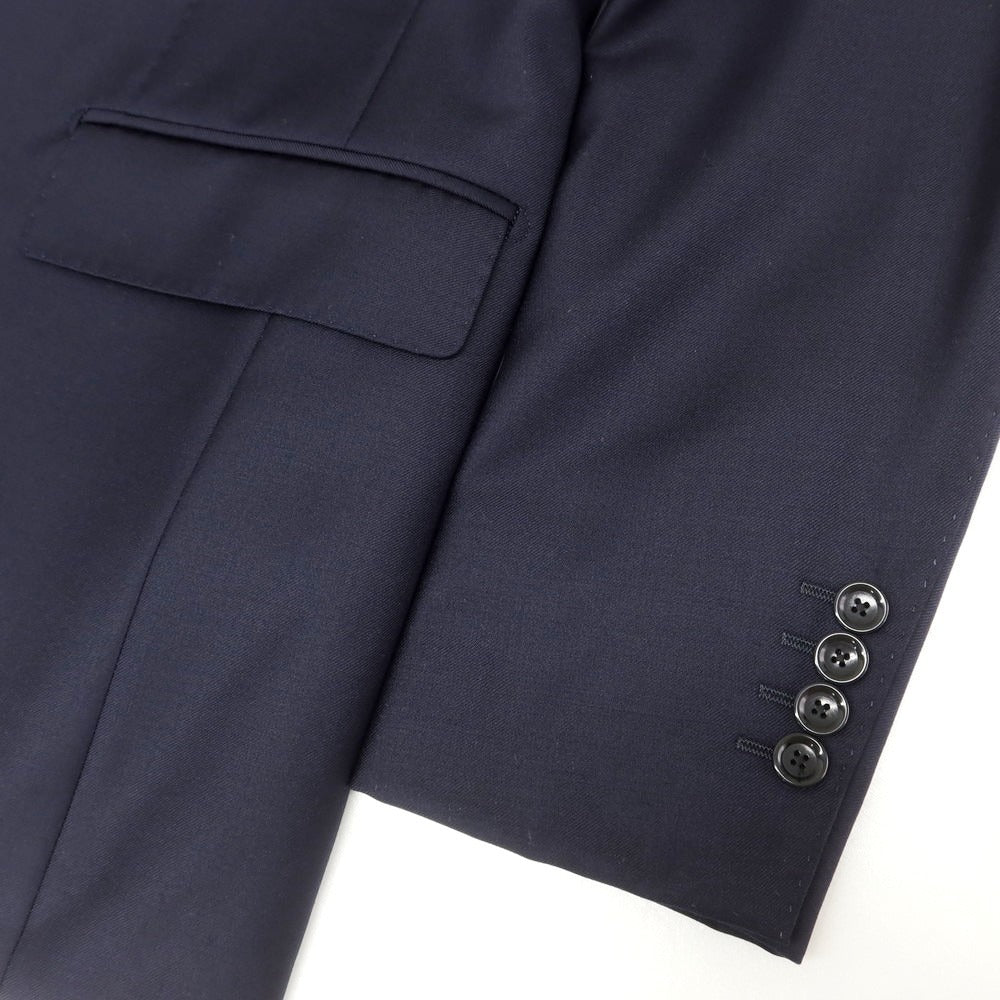 【中古】ビームスエフ BEAMS F ツイルウール 3つボタンスーツ ダークネイビー【 46 】【 状態ランクA 】【 メンズ 】