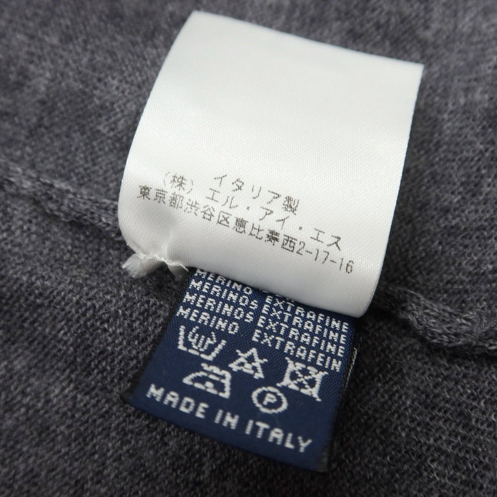 【中古】ドルモア DRUMOHR ハイゲージ ウール クルーネック プルオーバーニット グレー【 46 】【 状態ランクB 】【 メンズ 】