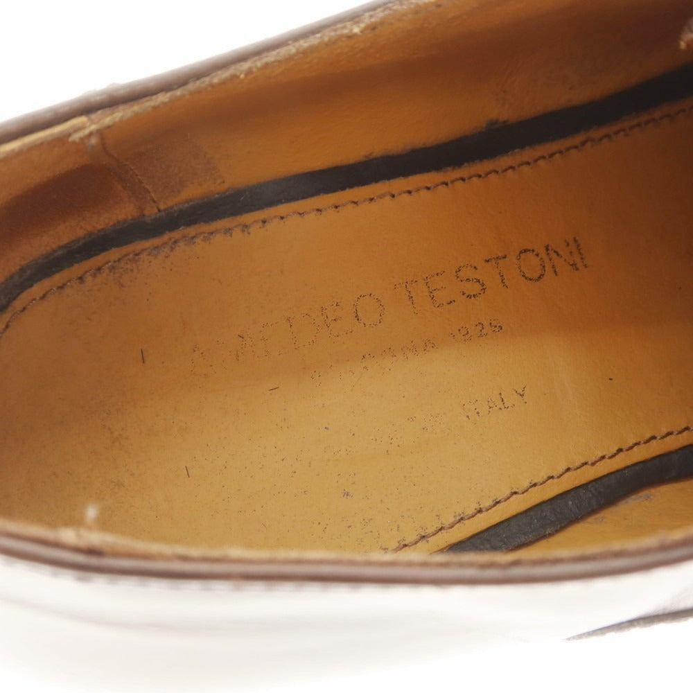 【中古】ア テストーニ a.testoni ストレートチップ ドレスシューズ ブラウン【 5 1/2 】【 状態ランクB 】【 メンズ 】