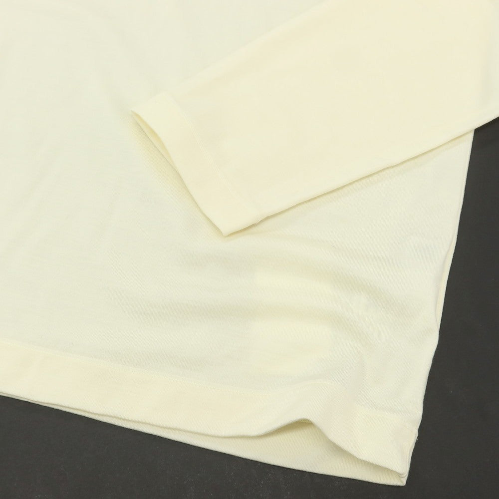 【中古】ナノユニバース nano universe ウールナイロン モックネック 長袖Tシャツ クリーム【 S 】【 状態ランクC 】【 メンズ 】