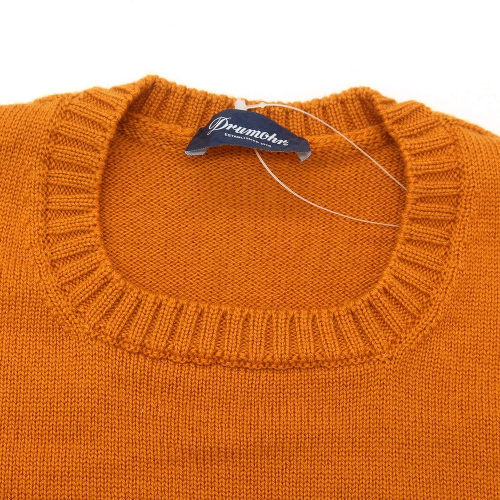 【中古】ドルモア DRUMOHR ウール クルーネック プルオーバーニット オレンジ【 48 】【 状態ランクB 】【 メンズ 】