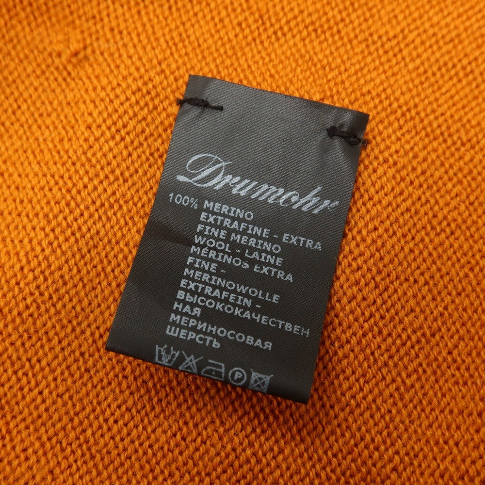 【中古】ドルモア DRUMOHR ウール クルーネック プルオーバーニット オレンジ【 48 】【 状態ランクB 】【 メンズ 】
